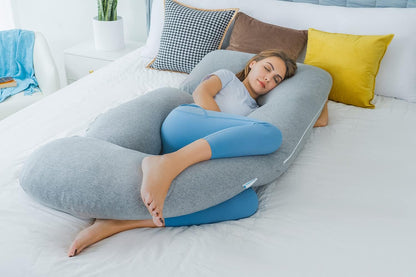 Cooling Maternity Pillow for Sleeping U Shaped Body Pillow for Pregnant Support