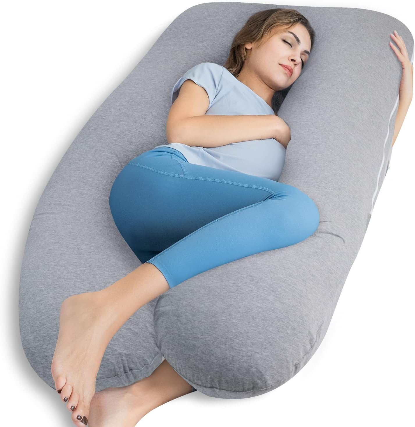 Cooling Maternity Pillow for Sleeping U Shaped Body Pillow for Pregnant Support