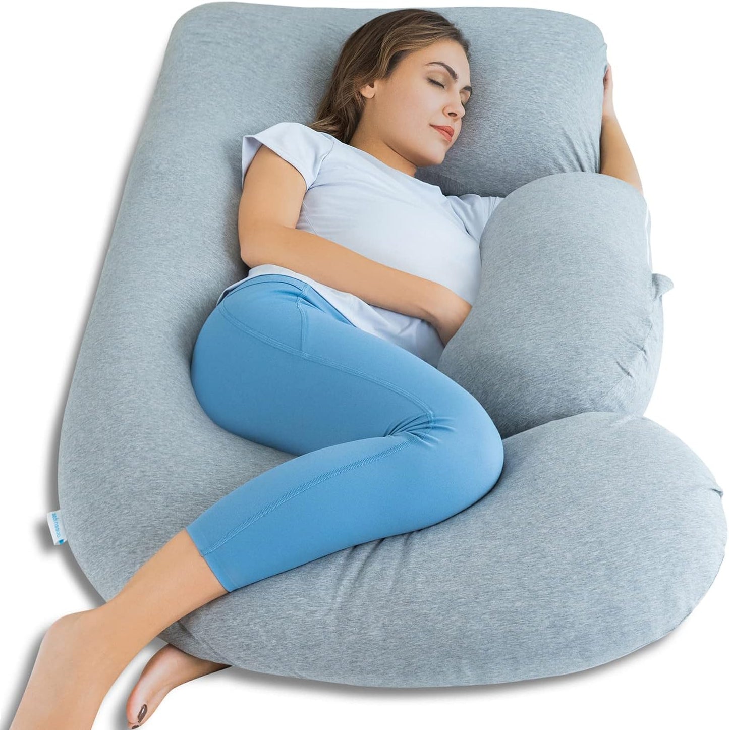 Cooling Maternity Pillow for Sleeping U Shaped Body Pillow for Pregnant Support