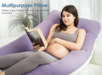 Cooling Maternity Pillow for Sleeping U Shaped Body Pillow for Pregnant Support