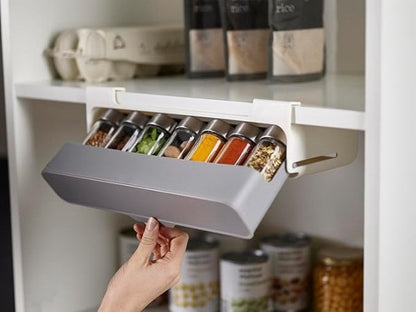 🎁Buy 2 Get 2 Free💝Spice Rack Organizer - Under-Shelf Kitchen Cabinet Storage Solution for Spices