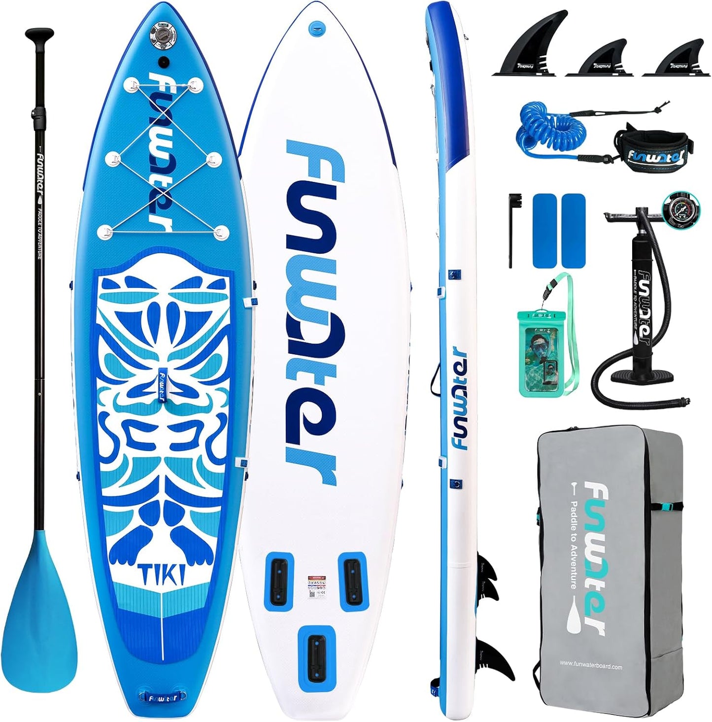 Inflatable Ultra-Light Stand Up Paddle Board for All Skill Levels with Premium SUP Paddleboard Accessories