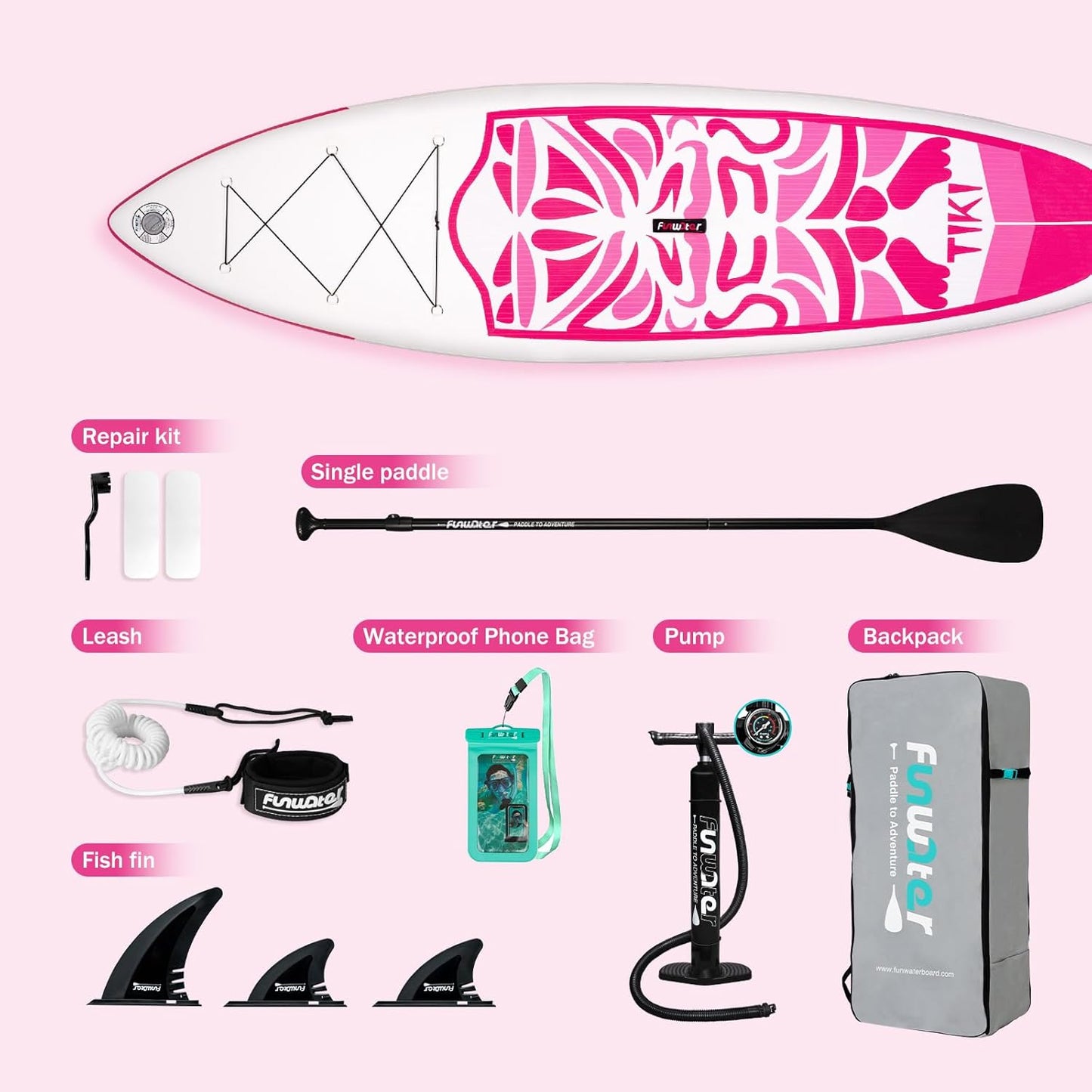 Inflatable Ultra-Light Stand Up Paddle Board for All Skill Levels with Premium SUP Paddleboard Accessories