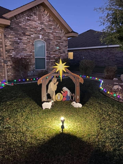 Holy Night Outdoor Christmas Nativity Set