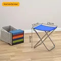 Portable Folding Small Stool Backrest Small Chair Fishing Stool Outdoor Lightweight Folding Stool Small Mazar