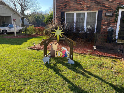 Holy Night Outdoor Christmas Nativity Set