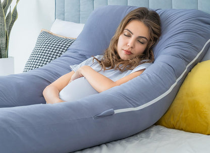 Cooling Maternity Pillow for Sleeping U Shaped Body Pillow for Pregnant Support