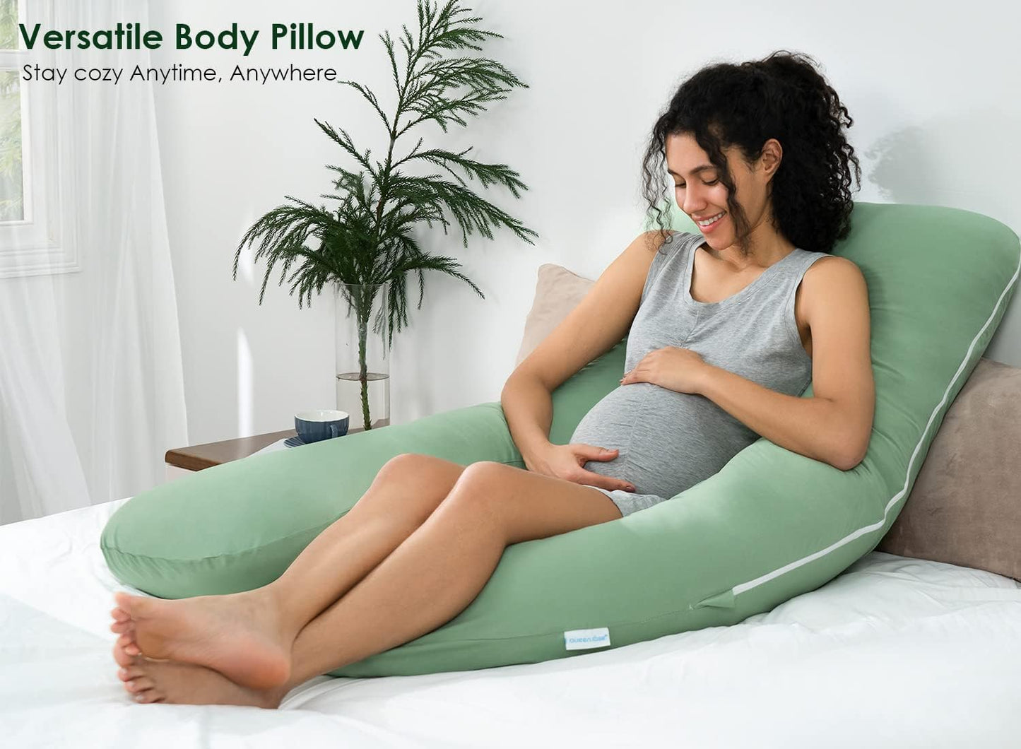 Cooling Maternity Pillow for Sleeping U Shaped Body Pillow for Pregnant Support