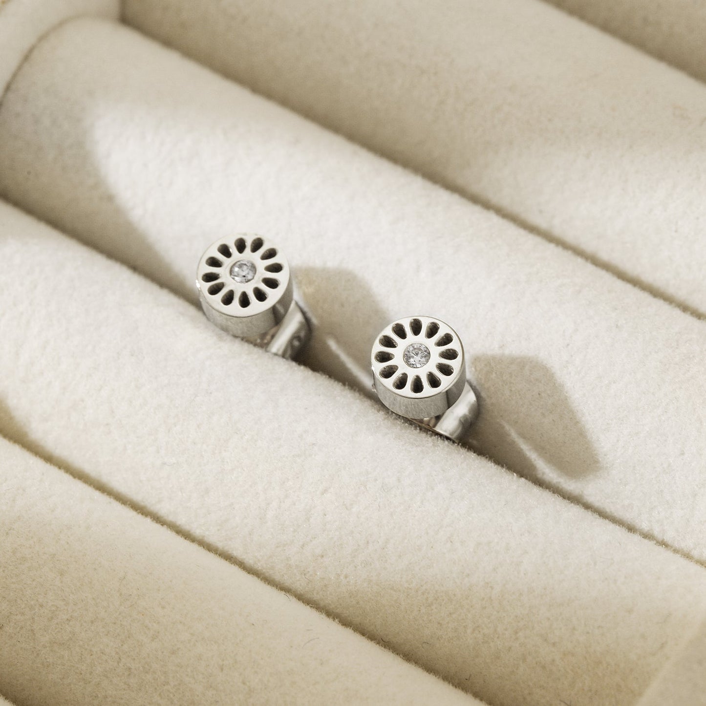 Mini Signature Studs Silver