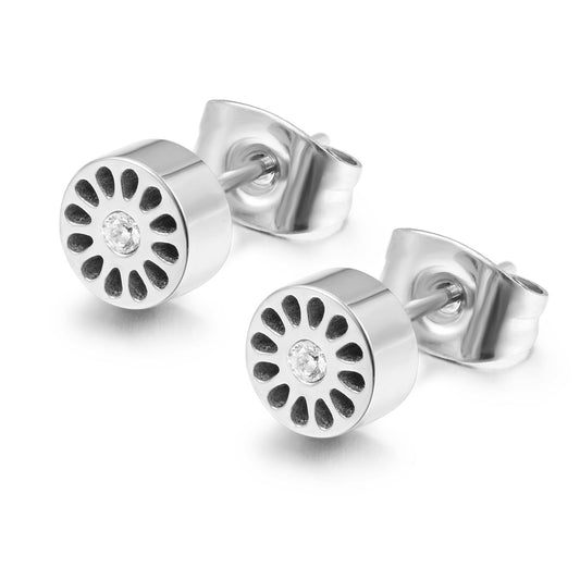 Mini Signature Studs Silver