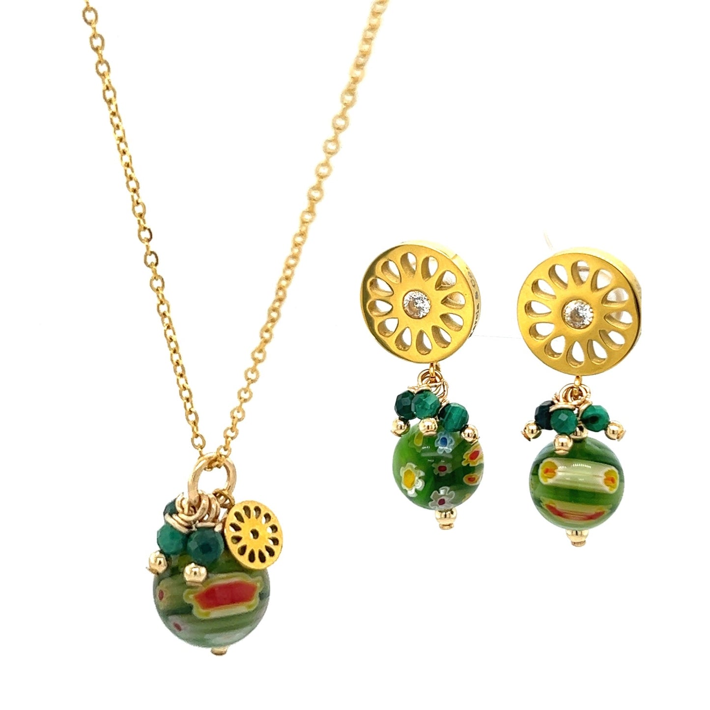 Millefiori Set / Green