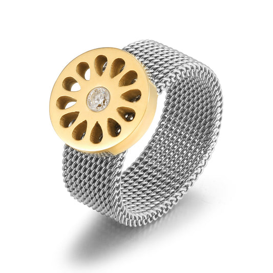 Signature Mesh Ring - Two-Tone