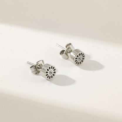 Mini Signature Studs Silver