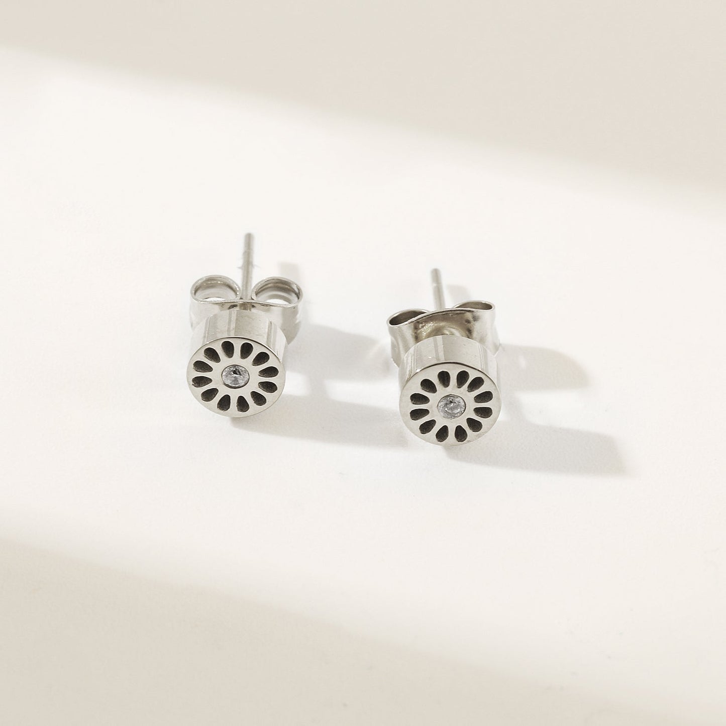 Mini Signature Studs Silver