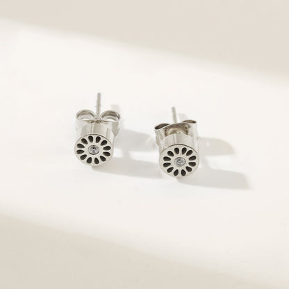 Mini Signature Studs Silver