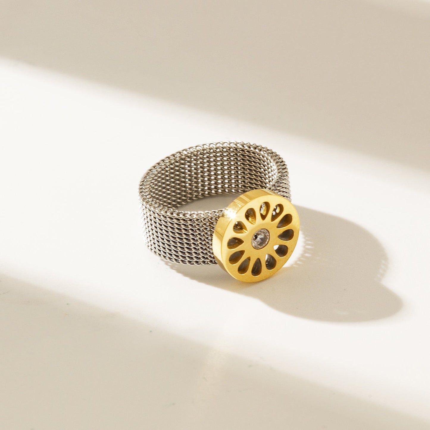 Signature Mesh Ring - Two-Tone