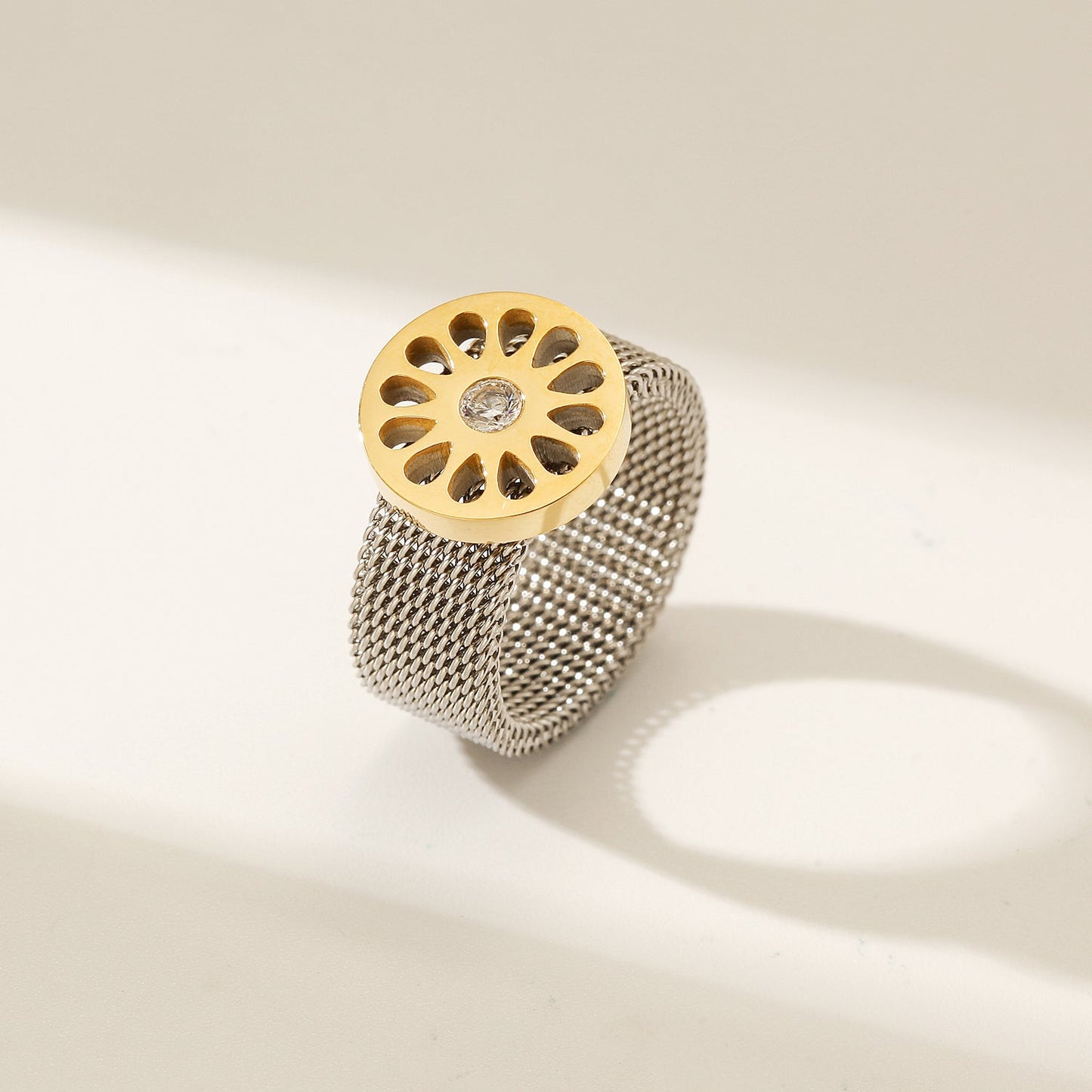 Signature Mesh Ring - Two-Tone