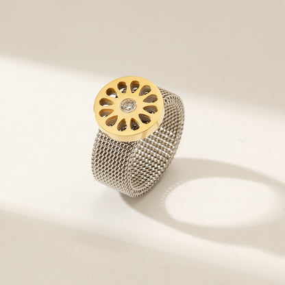 Signature Mesh Ring - Two-Tone